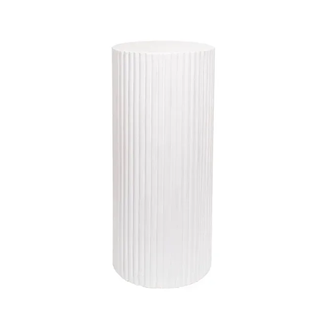 Fibreglass Ripple Plinth 91cm in White
