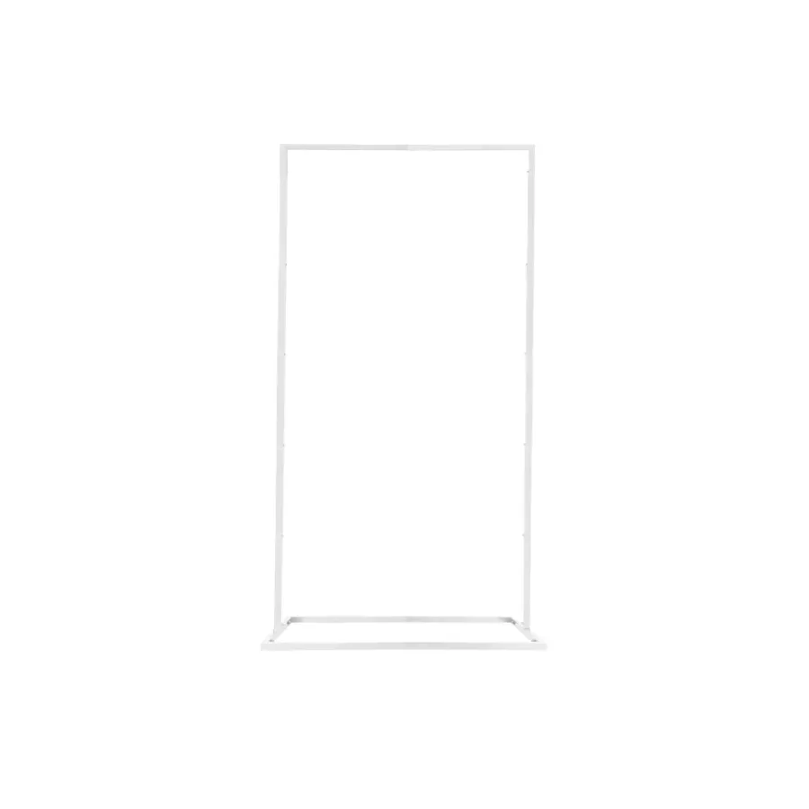 Adjustable Square Signage Stand in White (172.7cm or 127cm)