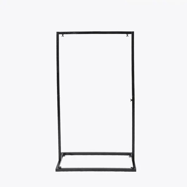 Square Metal Sign Stand in Black